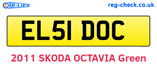 EL51DOC are the vehicle registration plates.