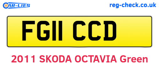 FG11CCD are the vehicle registration plates.