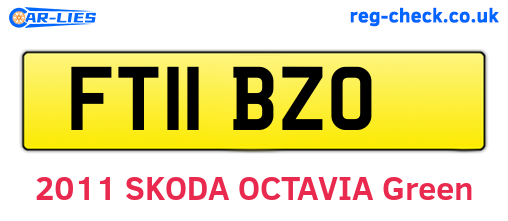 FT11BZO are the vehicle registration plates.