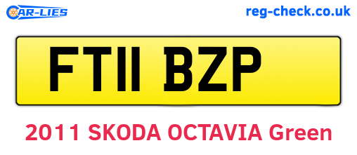 FT11BZP are the vehicle registration plates.