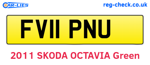 FV11PNU are the vehicle registration plates.