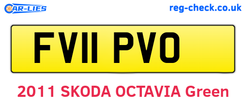 FV11PVO are the vehicle registration plates.