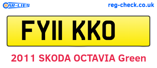 FY11KKO are the vehicle registration plates.