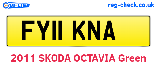 FY11KNA are the vehicle registration plates.