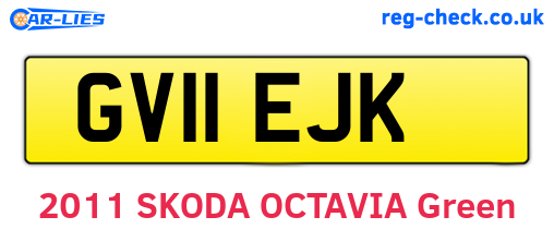 GV11EJK are the vehicle registration plates.