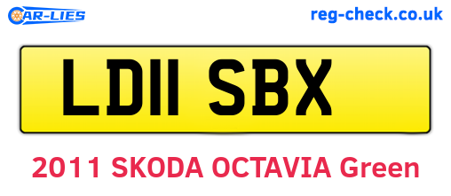 LD11SBX are the vehicle registration plates.