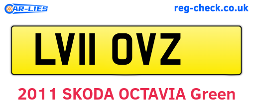 LV11OVZ are the vehicle registration plates.