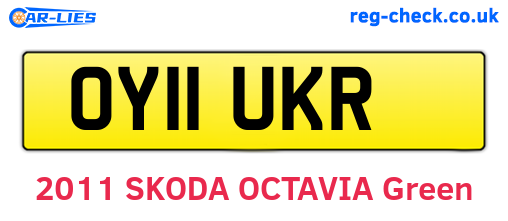 OY11UKR are the vehicle registration plates.