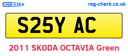 S25YAC are the vehicle registration plates.