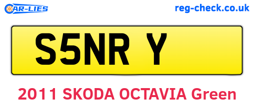 S5NRY are the vehicle registration plates.