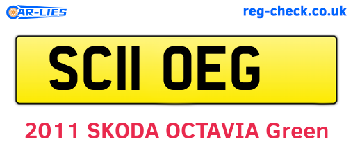 SC11OEG are the vehicle registration plates.