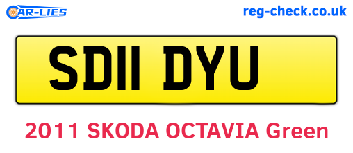 SD11DYU are the vehicle registration plates.