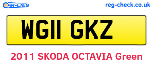 WG11GKZ are the vehicle registration plates.