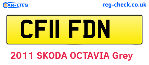 CF11FDN are the vehicle registration plates.