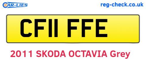 CF11FFE are the vehicle registration plates.