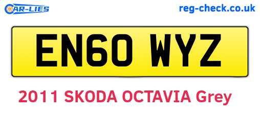 EN60WYZ are the vehicle registration plates.