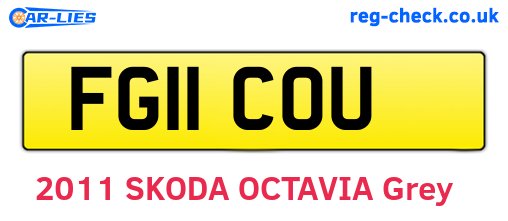 FG11COU are the vehicle registration plates.
