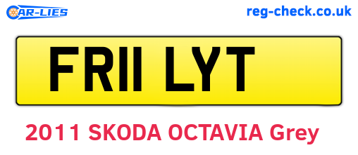 FR11LYT are the vehicle registration plates.