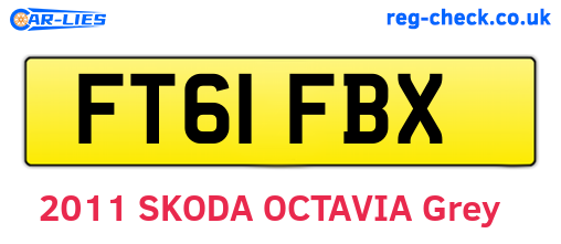 FT61FBX are the vehicle registration plates.