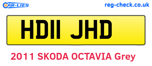 HD11JHD are the vehicle registration plates.
