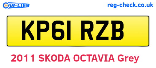 KP61RZB are the vehicle registration plates.