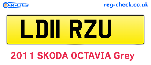 LD11RZU are the vehicle registration plates.