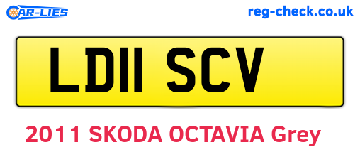 LD11SCV are the vehicle registration plates.