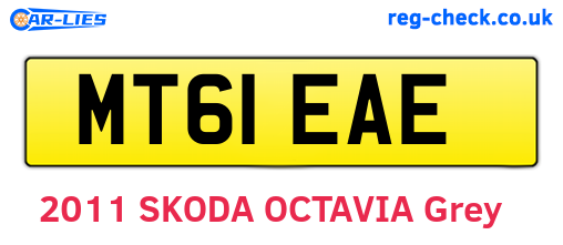 MT61EAE are the vehicle registration plates.