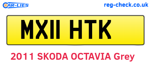 MX11HTK are the vehicle registration plates.