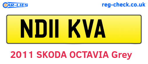 ND11KVA are the vehicle registration plates.