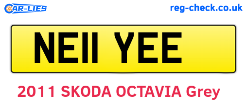 NE11YEE are the vehicle registration plates.