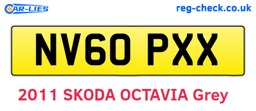 NV60PXX are the vehicle registration plates.