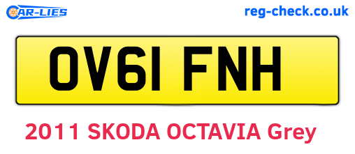 OV61FNH are the vehicle registration plates.