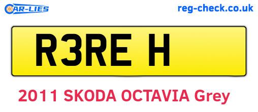 R3REH are the vehicle registration plates.