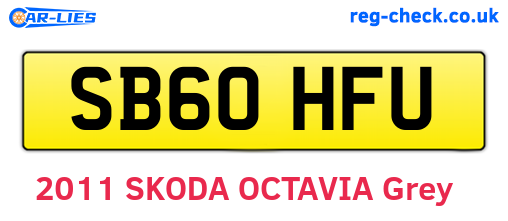 SB60HFU are the vehicle registration plates.