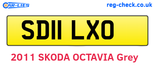 SD11LXO are the vehicle registration plates.