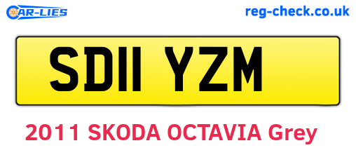SD11YZM are the vehicle registration plates.