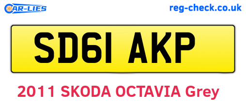 SD61AKP are the vehicle registration plates.