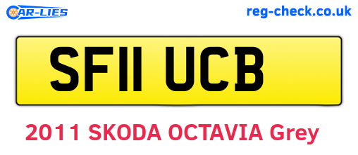 SF11UCB are the vehicle registration plates.