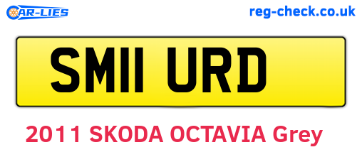 SM11URD are the vehicle registration plates.