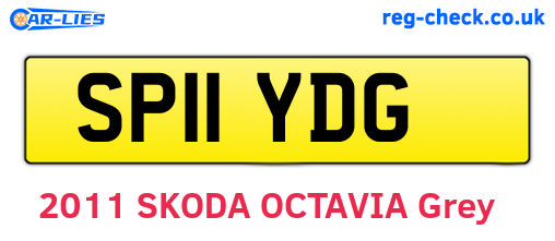 SP11YDG are the vehicle registration plates.