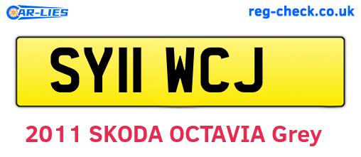SY11WCJ are the vehicle registration plates.