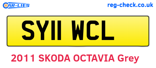 SY11WCL are the vehicle registration plates.