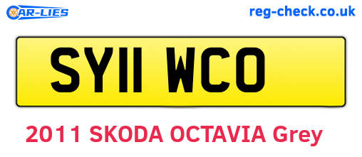 SY11WCO are the vehicle registration plates.
