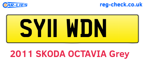 SY11WDN are the vehicle registration plates.