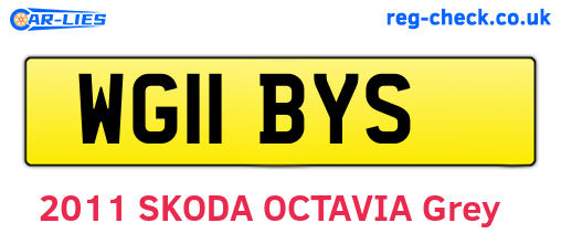 WG11BYS are the vehicle registration plates.