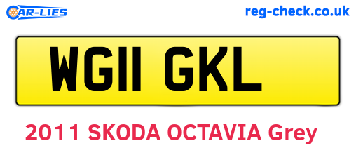 WG11GKL are the vehicle registration plates.