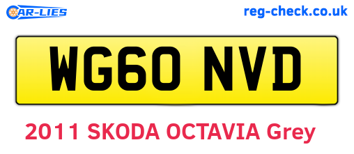 WG60NVD are the vehicle registration plates.