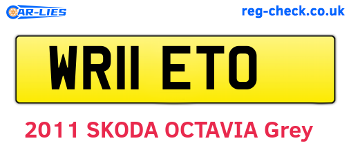WR11ETO are the vehicle registration plates.