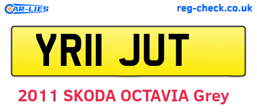 YR11JUT are the vehicle registration plates.